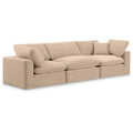  Manufacturer Color_Beige -- Meridian Comfy Fabric 3 pc Sectional IMAGE 1