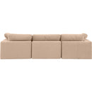  Manufacturer Color_Beige -- Meridian Comfy Fabric 3 pc Sectional IMAGE 3
