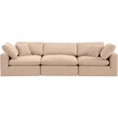  Manufacturer Color_Beige -- Meridian Comfy Fabric 3 pc Sectional IMAGE 4