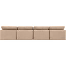  Manufacturer Color_Beige -- Meridian Comfy Fabric 4 pc Sectional IMAGE 3