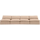  Manufacturer Color_Beige -- Meridian Comfy Fabric 4 pc Sectional IMAGE 4
