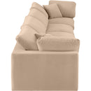  Manufacturer Color_Beige -- Meridian Comfy Fabric 4 pc Sectional IMAGE 5