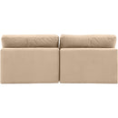  Manufacturer Color_Beige -- Meridian Comfy Fabric 2 pc Sectional IMAGE 3
