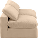  Manufacturer Color_Beige -- Meridian Comfy Fabric 2 pc Sectional IMAGE 5
