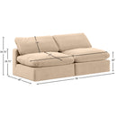  Manufacturer Color_Beige -- Meridian Comfy Fabric 2 pc Sectional IMAGE 9