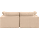  Manufacturer Color_Beige -- Meridian Comfy Fabric 2 pc Sectional IMAGE 3