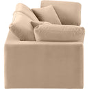  Manufacturer Color_Beige -- Meridian Comfy Fabric 2 pc Sectional IMAGE 5