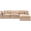  Manufacturer Color_Beige -- Meridian Comfy Fabric 4 pc Sectional IMAGE 8
