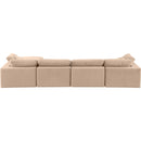  Manufacturer Color_Beige -- Meridian Comfy Fabric 5 pc Sectional IMAGE 5