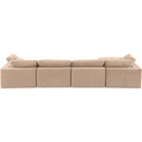  Manufacturer Color_Beige -- Meridian Comfy Fabric 5 pc Sectional IMAGE 6