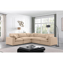  Manufacturer Color_Beige -- Meridian Comfy Fabric 5 pc Sectional IMAGE 2