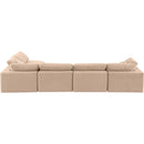  Manufacturer Color_Beige -- Meridian Comfy Fabric 5 pc Sectional IMAGE 5