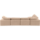  Manufacturer Color_Beige -- Meridian Comfy Fabric 5 pc Sectional IMAGE 6