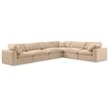  Manufacturer Color_Beige -- Meridian Comfy Fabric 6 pc Sectional IMAGE 1