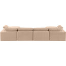  Manufacturer Color_Beige -- Meridian Comfy Fabric 6 pc Sectional IMAGE 3