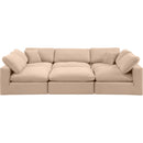  Manufacturer Color_Beige -- Meridian Comfy Fabric 6 pc Sectional IMAGE 5