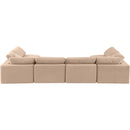  Manufacturer Color_Beige -- Meridian Comfy Fabric 6 pc Sectional IMAGE 3