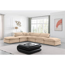  Manufacturer Color_Beige -- Meridian Comfy Fabric 6 pc Sectional IMAGE 2