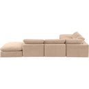  Manufacturer Color_Beige -- Meridian Comfy Fabric 6 pc Sectional IMAGE 3