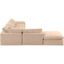  Manufacturer Color_Beige -- Meridian Comfy Fabric 6 pc Sectional IMAGE 4
