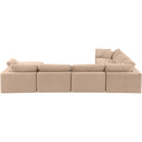  Manufacturer Color_Beige -- Meridian Comfy Fabric 7 pc Sectional IMAGE 3
