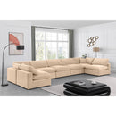  Manufacturer Color_Beige -- Meridian Comfy Fabric 7 pc Sectional IMAGE 2