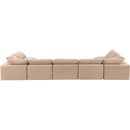  Manufacturer Color_Beige -- Meridian Comfy Fabric 7 pc Sectional IMAGE 3