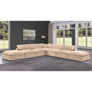  Manufacturer Color_Beige -- Meridian Comfy Fabric 7 pc Sectional IMAGE 2