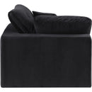  Manufacturer Color_Black -- Comfy Black Velvet Upholstered Modular Corner Chair IMAGE 5