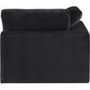  Manufacturer Color_Black -- Comfy Black Velvet Upholstered Modular Corner Chair IMAGE 6