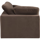  Manufacturer Color_Brown -- Comfy Brown Velvet Upholstered Modular Corner Chair IMAGE 5