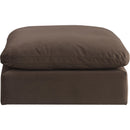  Manufacturer Color_Brown -- Comfy Brown Velvet Upholstered Modular Ottoman IMAGE 3