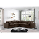  Manufacturer Color_Brown -- Comfy 119" Brown Velvet Upholstered 5 pc Modular Sectional IMAGE 2
