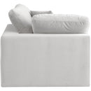  Manufacturer Color_Cream -- Comfy Cream Velvet Upholstered Modular Corner Chair IMAGE 5
