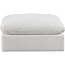  Manufacturer Color_Cream -- Comfy Cream Velvet Upholstered Modular Ottoman IMAGE 3