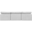 Meridian Comfy Cream Velvet Modular Sofa IMAGE 3