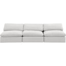 Meridian Comfy Cream Velvet Modular Sofa IMAGE 4