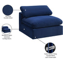  Manufacturer Color_Navy -- Comfy Navy Velvet Upholstered Modular Armless Chair IMAGE 11
