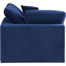  Manufacturer Color_Navy -- Comfy Navy Velvet Upholstered Modular Corner Chair IMAGE 5