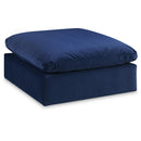  Manufacturer Color_Navy -- Comfy Navy Velvet Upholstered Modular Ottoman IMAGE 1