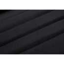 Meridian Cascade Black Velvet Fabric Loveseat IMAGE 12