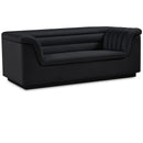  Manufacturer Color_Black -- Meridian Cascade Stationary Fabric Loveseat IMAGE 1