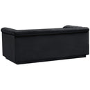  Manufacturer Color_Black -- Meridian Cascade Stationary Fabric Loveseat IMAGE 4