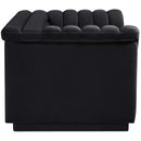  Manufacturer Color_Black -- Meridian Cascade Stationary Fabric Loveseat IMAGE 7