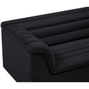  Manufacturer Color_Black -- Meridian Cascade Stationary Fabric Loveseat IMAGE 9