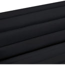 Meridian Cascade Black Velvet Fabric Sofa IMAGE 13