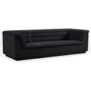  Manufacturer Color_Black -- Meridian Cascade Stationary Fabric Sofa IMAGE 17