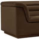 Meridian Cascade Brown Velvet Fabric Chair IMAGE 10