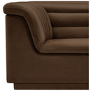  Manufacturer Color_Brown -- Cascade Brown Velvet Upholstered Chair IMAGE 11