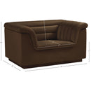  Manufacturer Color_Brown -- Cascade Brown Velvet Upholstered Chair IMAGE 17